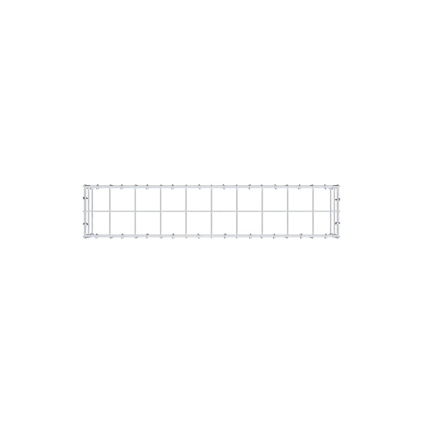 Anbaugabione Typ 3 100 cm x 20 cm x 20 cm (L x H x T), Maschenweite 10 cm x 10 cm, C-Ring