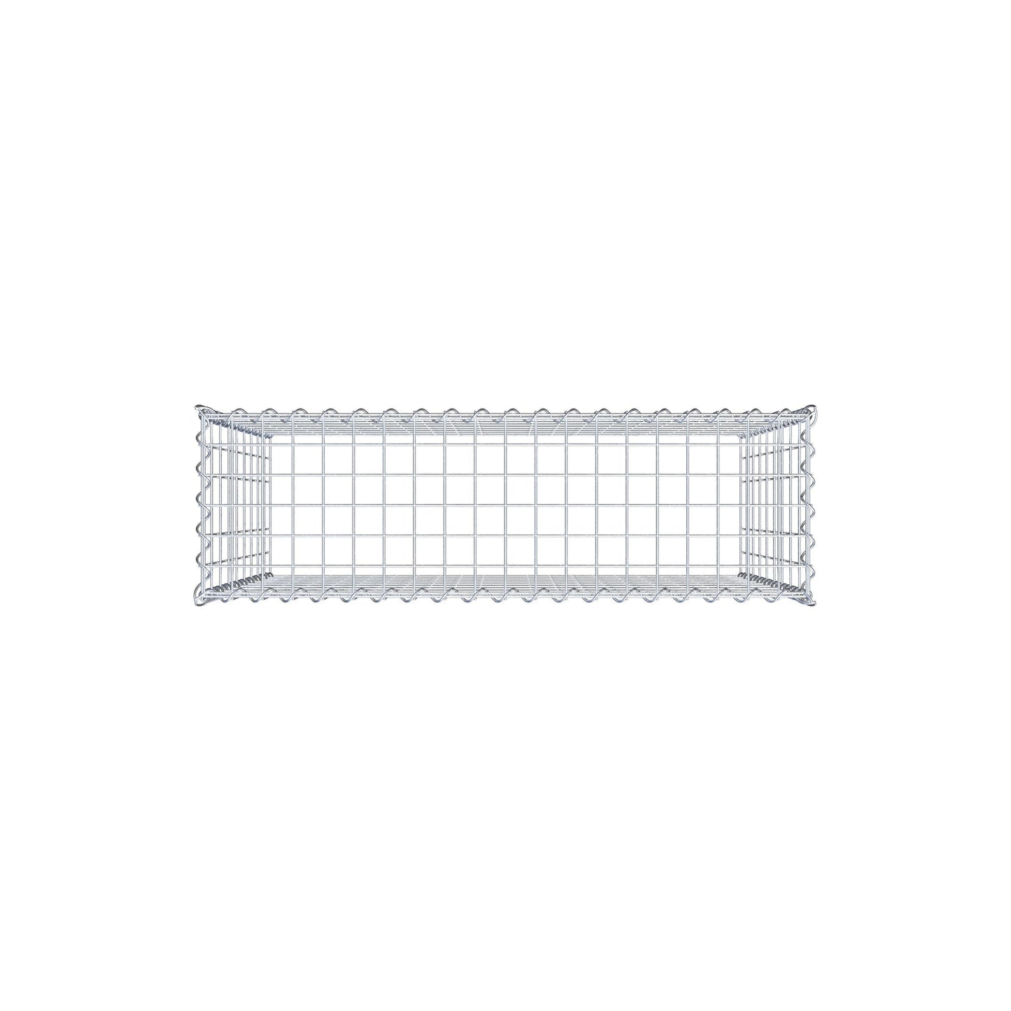 Anbaugabione Typ 3 100 cm x 90 cm x 30 cm (L x H x T), Maschenweite 5 cm x 10 cm, Spirale