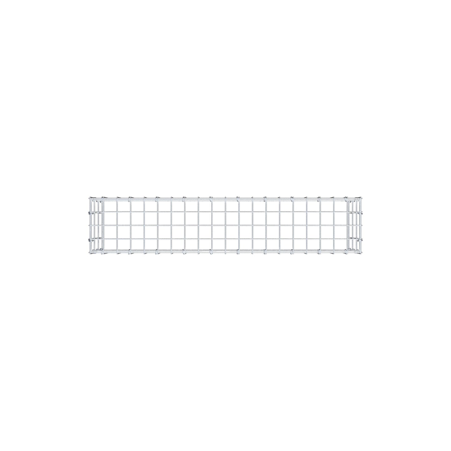 Monteret gabion type 3 100 cm x 30 cm x 20 cm (L x H x D), maskestørrelse 5 cm x 10 cm, C-ring