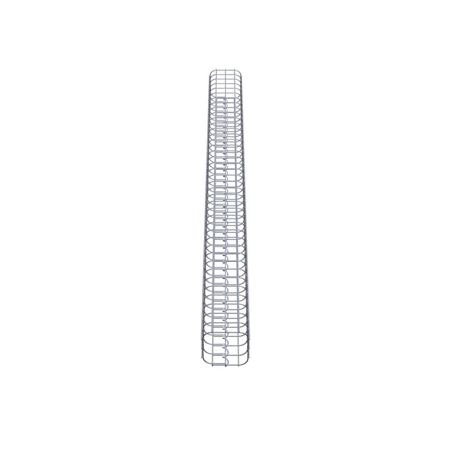 Gabion column, square, hot-dip galvanized, 17 cm x 17 cm, 200 cm high, MW 5 cm x 5 cm
