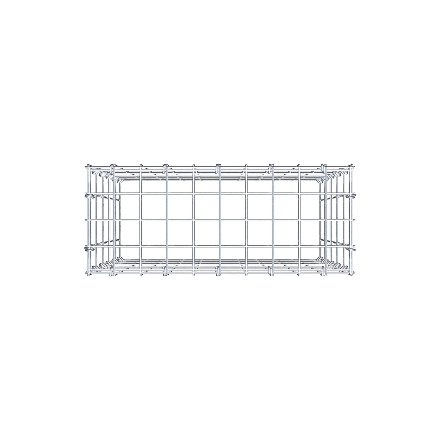 Fourche rapportée type 3 50 cm x 50 cm x 20 cm (L x H x P), mailles 5 cm x 10 cm, anneau C