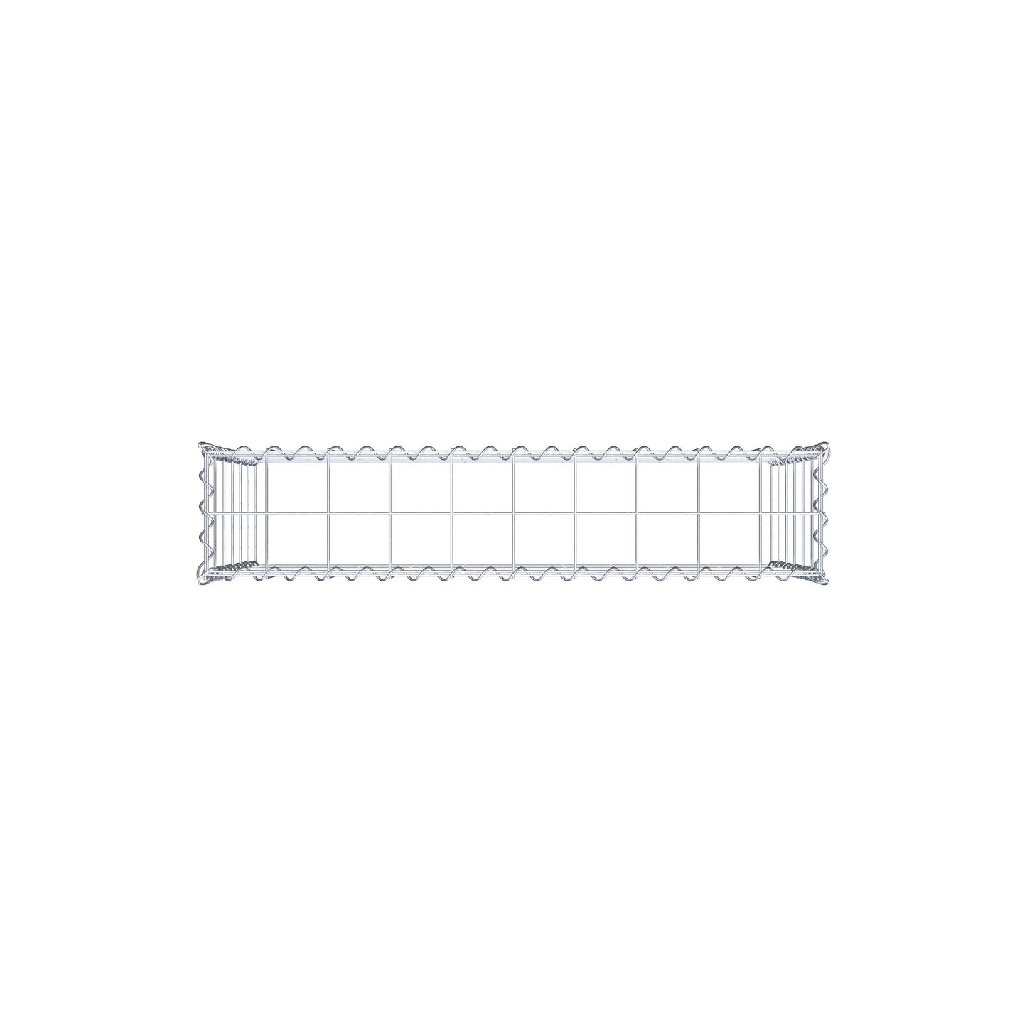 Gabião Tipo 3 100 cm x 60 cm x 20 cm (C x A x P), malhagem 10 cm x 10 cm, espiral