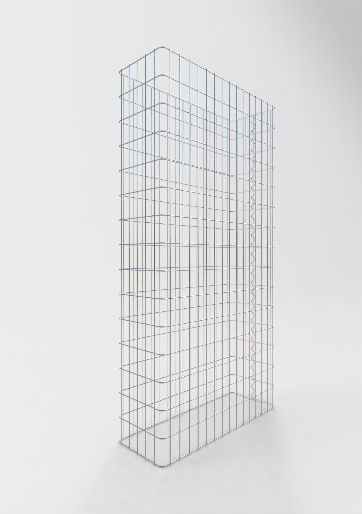 Valla de gaviones longitud 77 cm, altura 160 cm, profundidad 27 cm, malla 5 x 10 cm