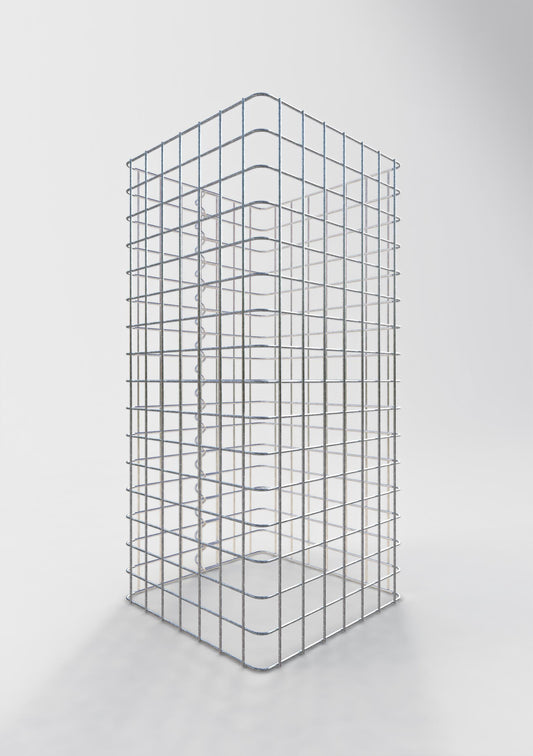 Gabionsøjle firkantet 37 cm x 37 cm, 80 cm højde, MW 5 cm x 5 cm