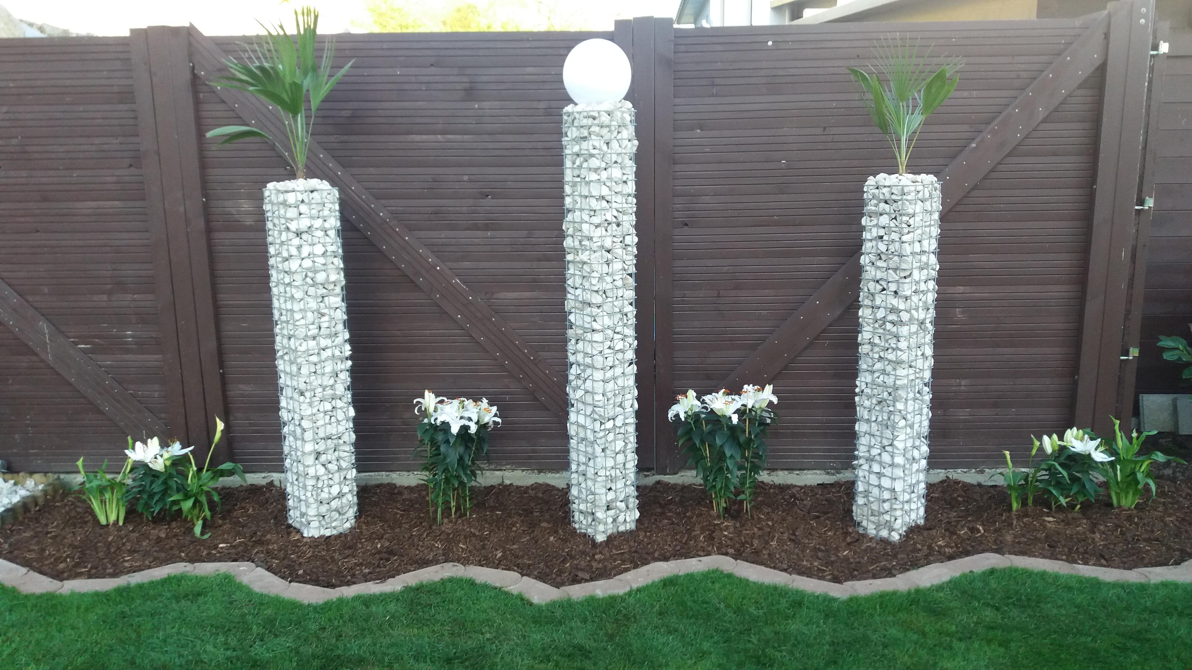 Colonne de gabion 22 x 22 cm MW 5 x 5 cm carré