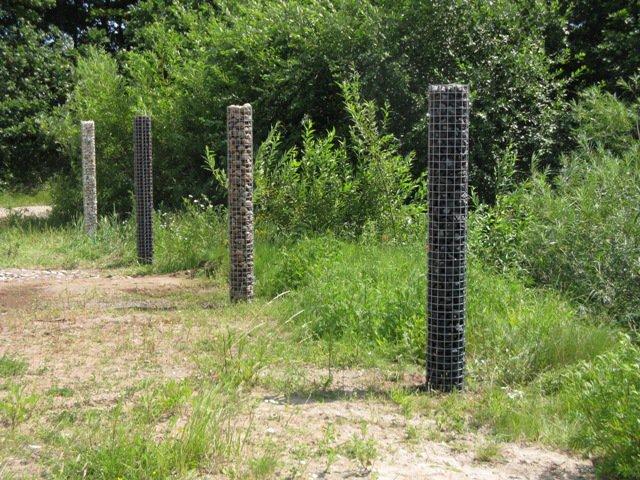 Colonne de gabion 22 x 22 cm MW 5 x 5 cm carré