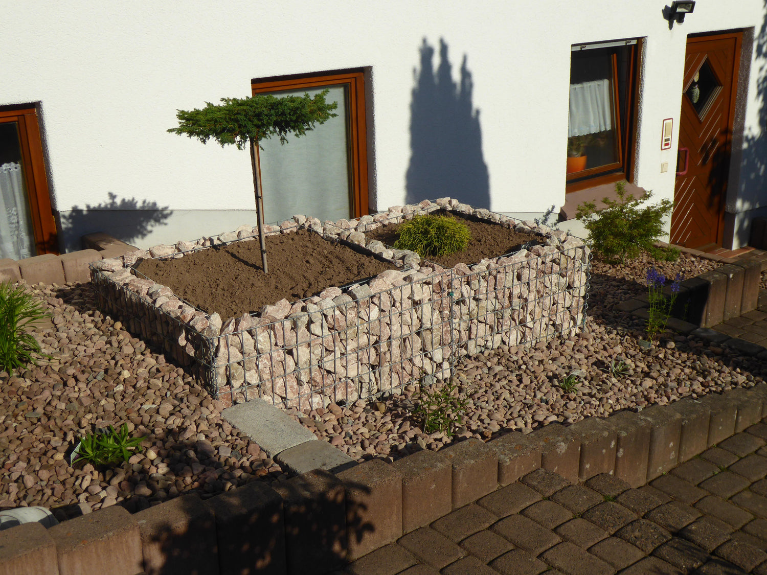 Gabion verhoogd bed op maat