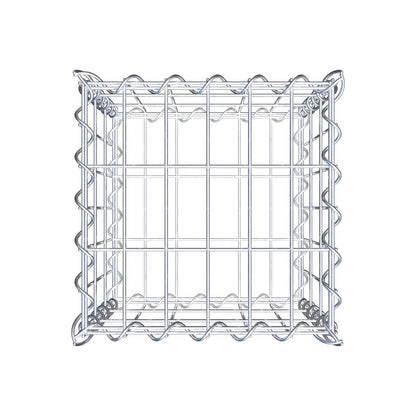 Gavión 30 cm x 30 cm x 30 cm (L x A x P), luz de malla 5 cm x 10 cm, en espiral