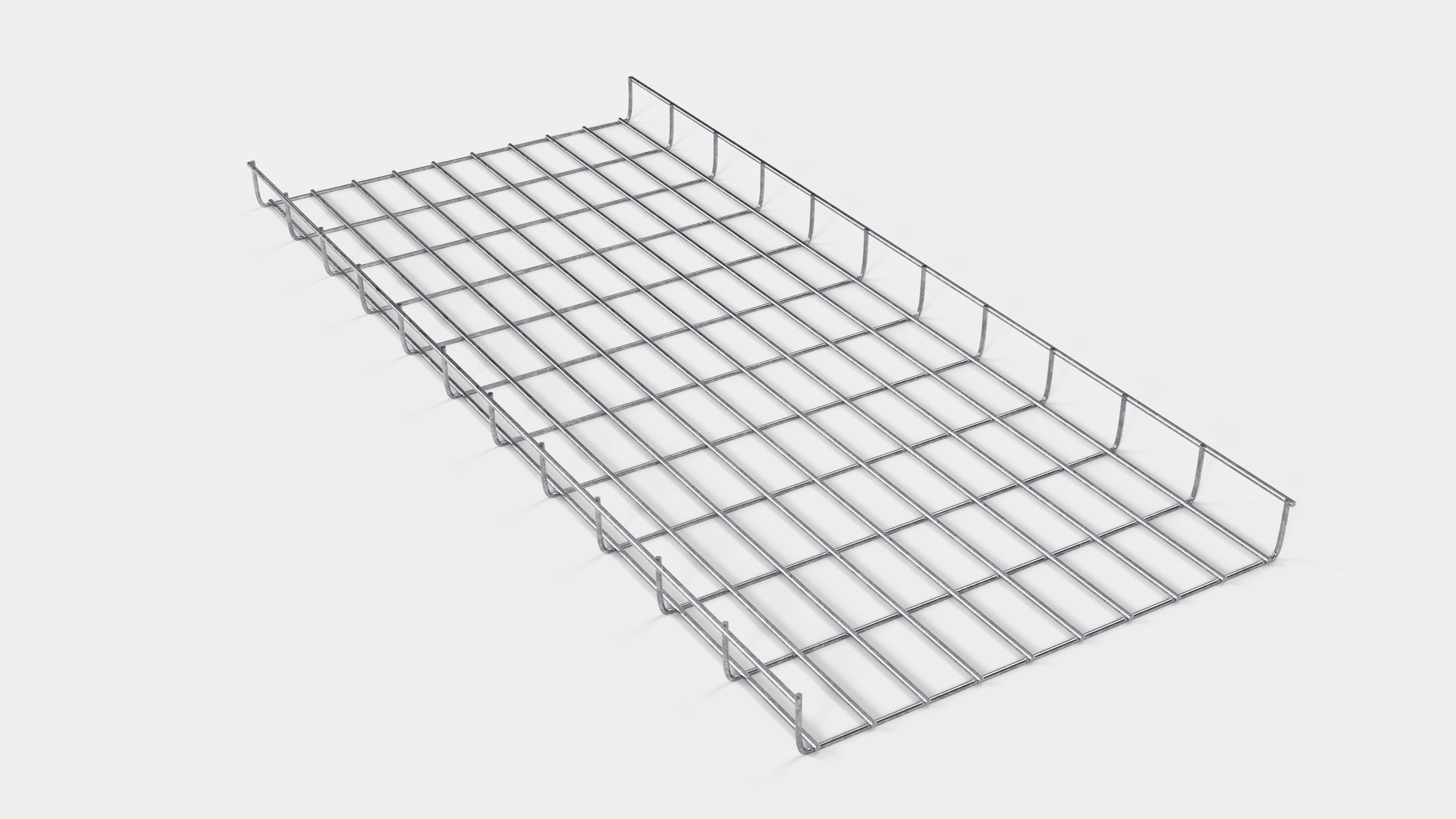 Altezza canalina 110 cm, profondità 5 cm, dimensione maglia 5 x 10 cm