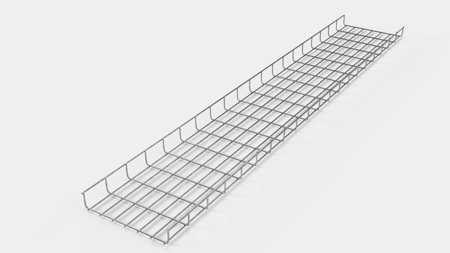 Chemin de câbles longueur 29 cm, profondeur 5 cm, mailles 5 x 10 cm