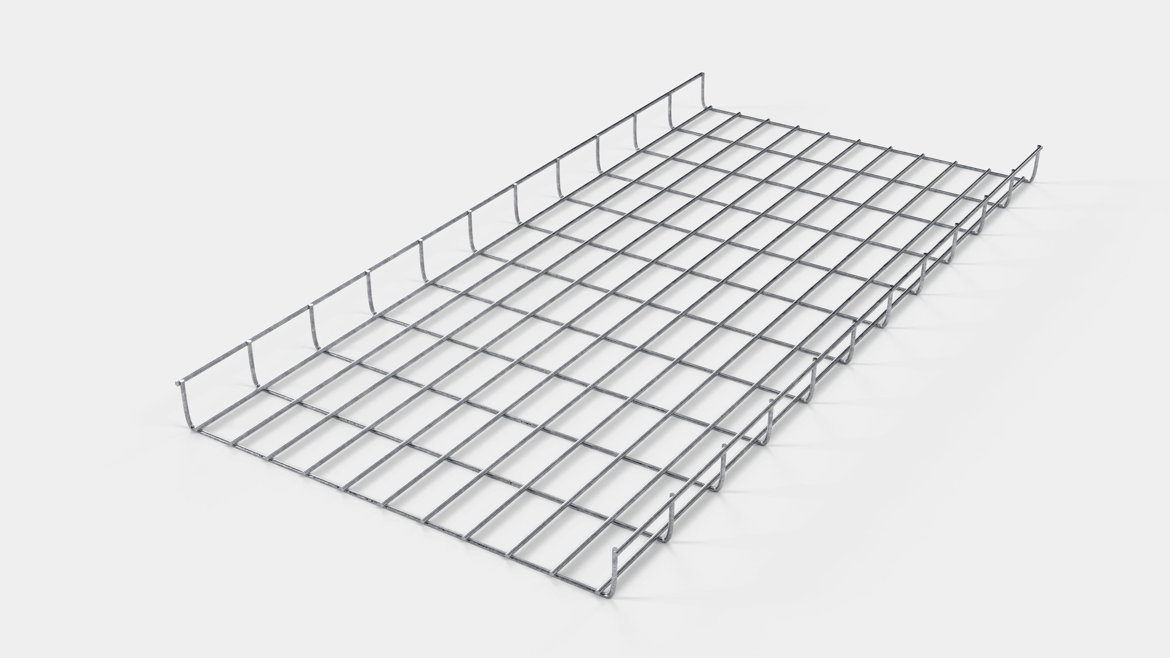Altezza canalina 110 cm, profondità 5 cm, dimensione maglia 5 x 10 cm