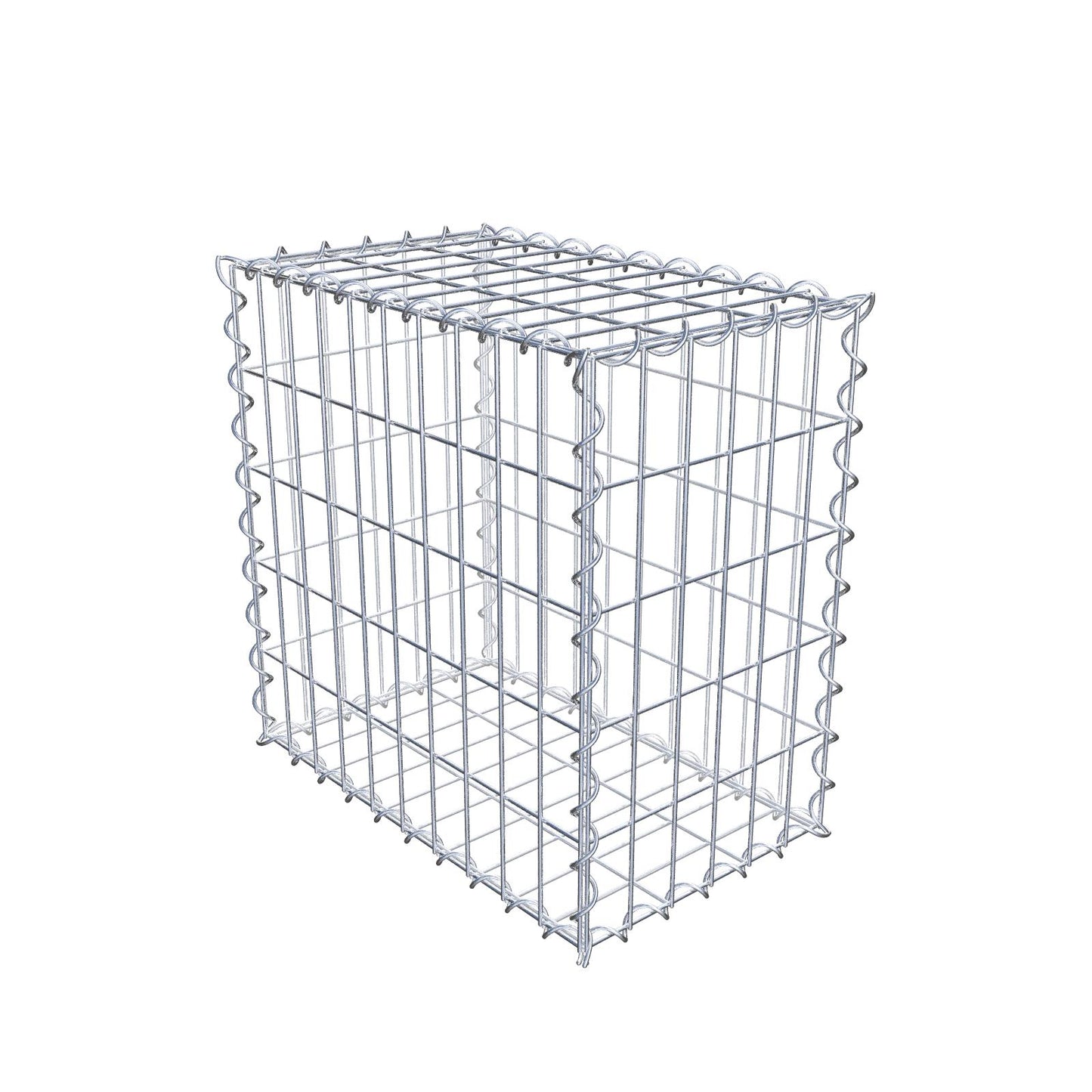 Gabion 50 cm x 50 cm x 30 cm (L x H x D), maskstorlek 5 cm x 10 cm, spiral