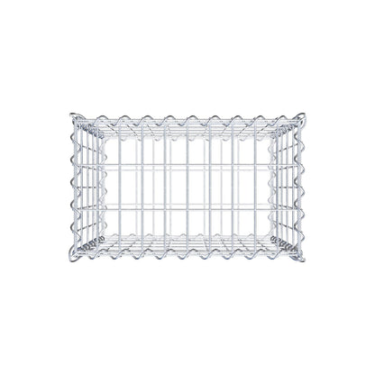 Gabion 50 cm x 50 cm x 30 cm (L x H x D), maskstorlek 5 cm x 10 cm, spiral