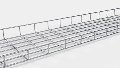 Chemin de câbles longueur 29 cm, profondeur 5 cm, mailles 5 x 10 cm