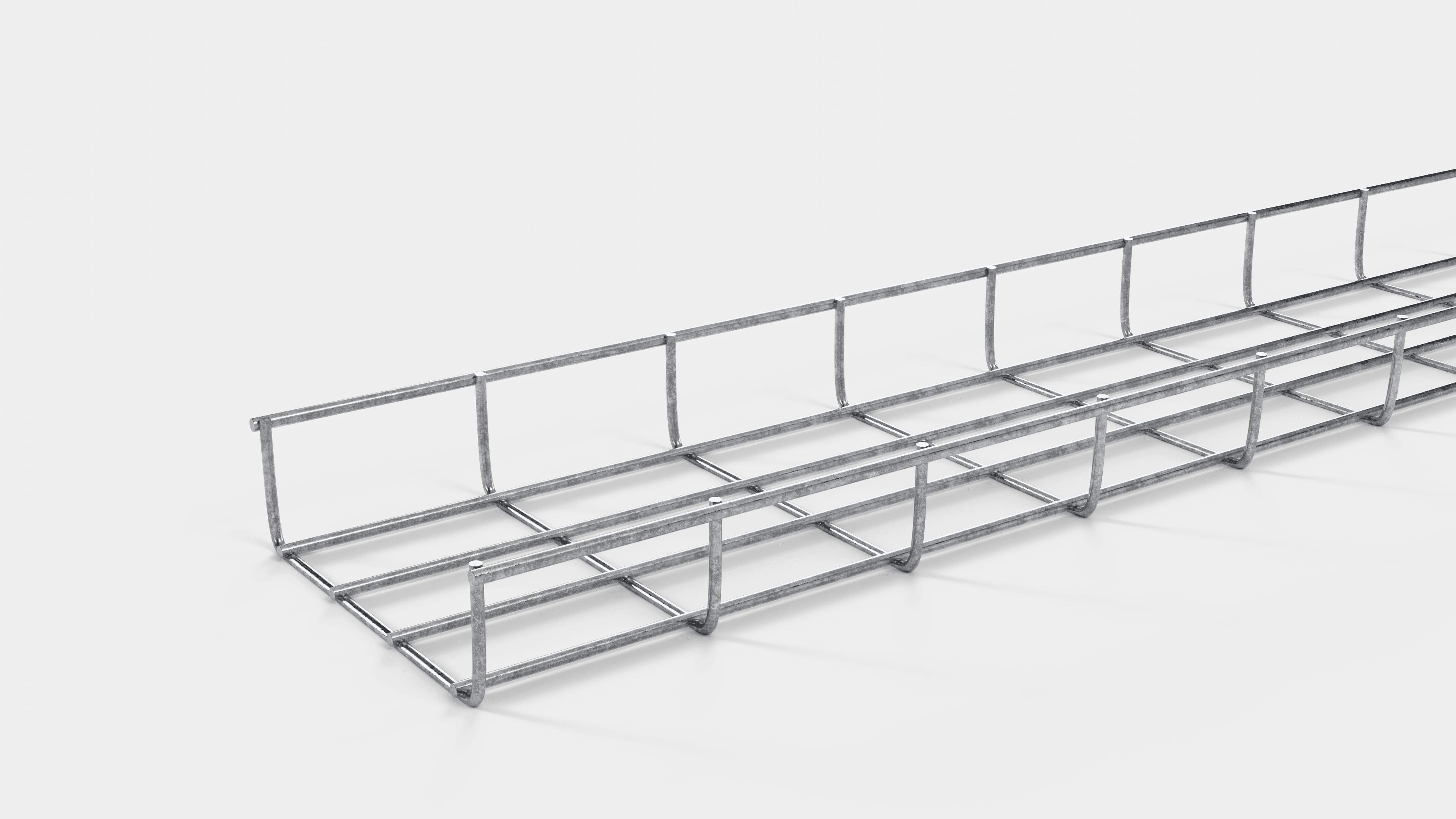 Altezza canalina 110 cm, profondità 5 cm, dimensione maglia 5 x 10 cm