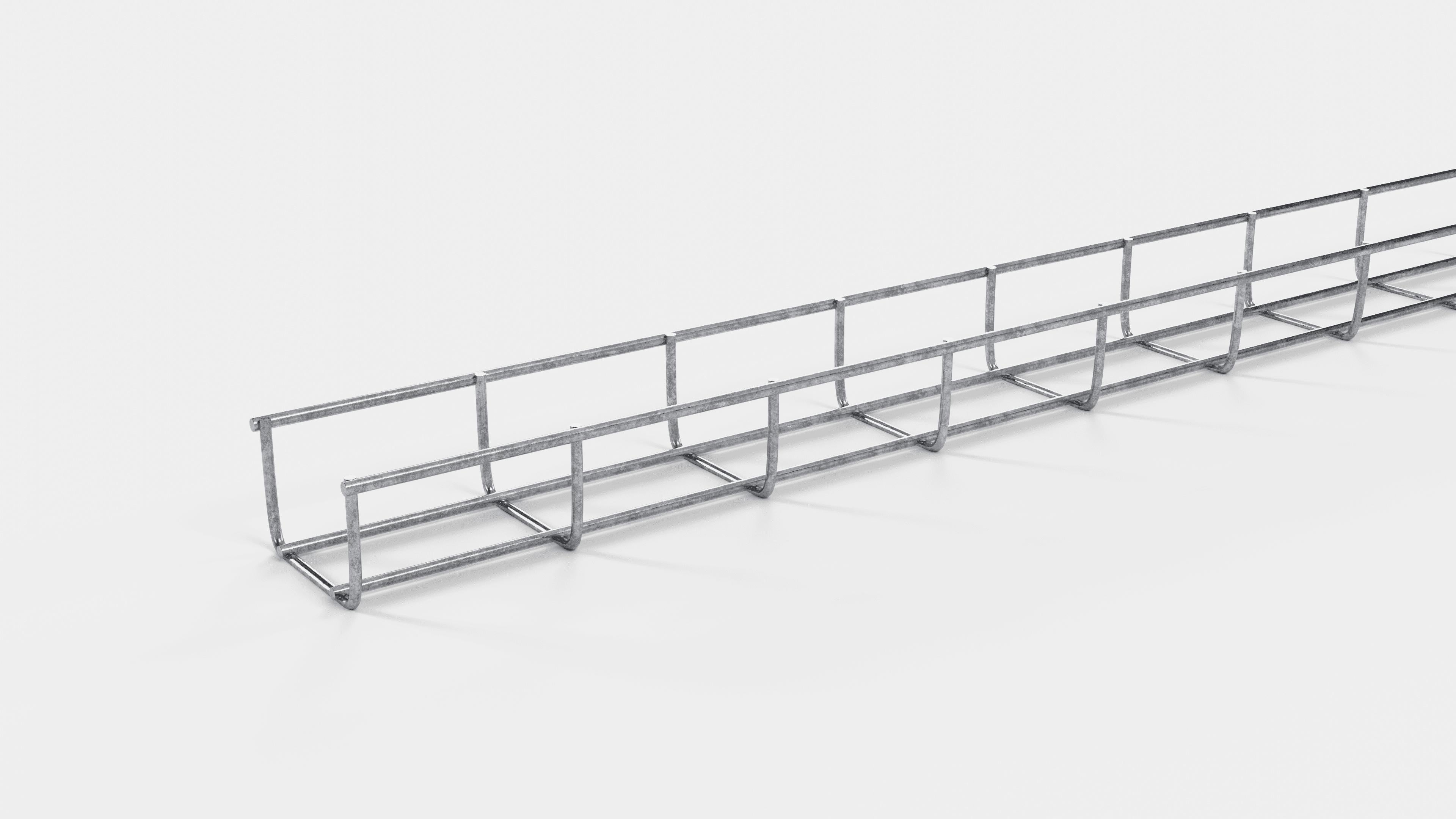 Altezza canalina 110 cm, profondità 5 cm, dimensione maglia 5 x 10 cm