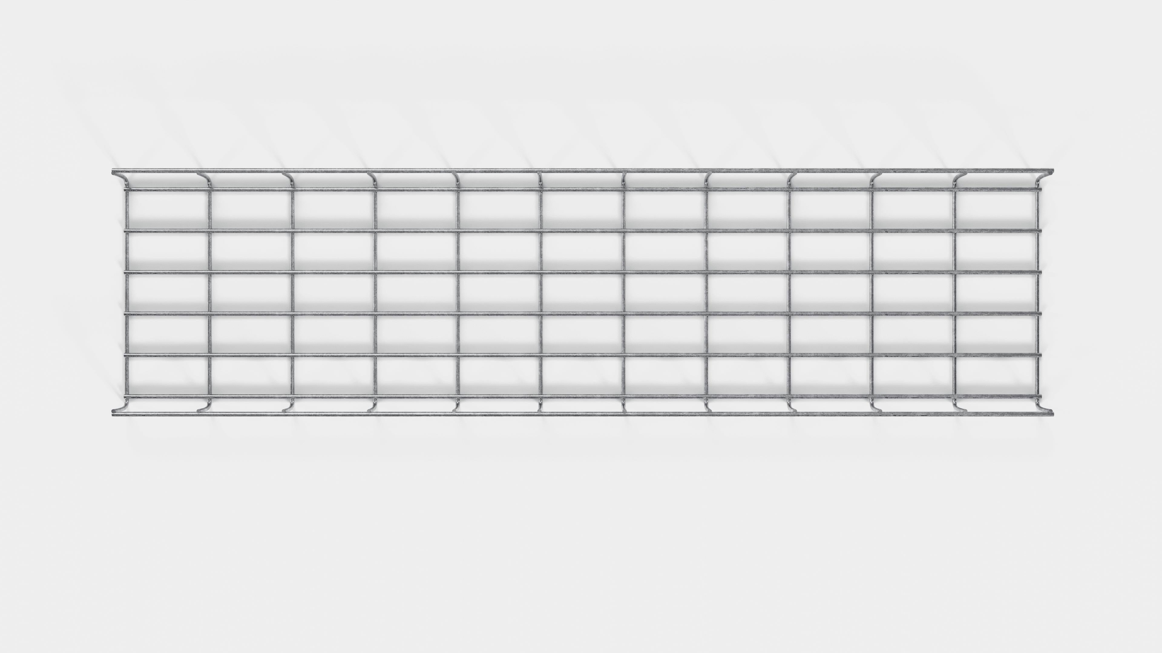 Altezza del traliccio 110 cm, profondità 5 cm, dimensione delle maglie 5 x 10 cm