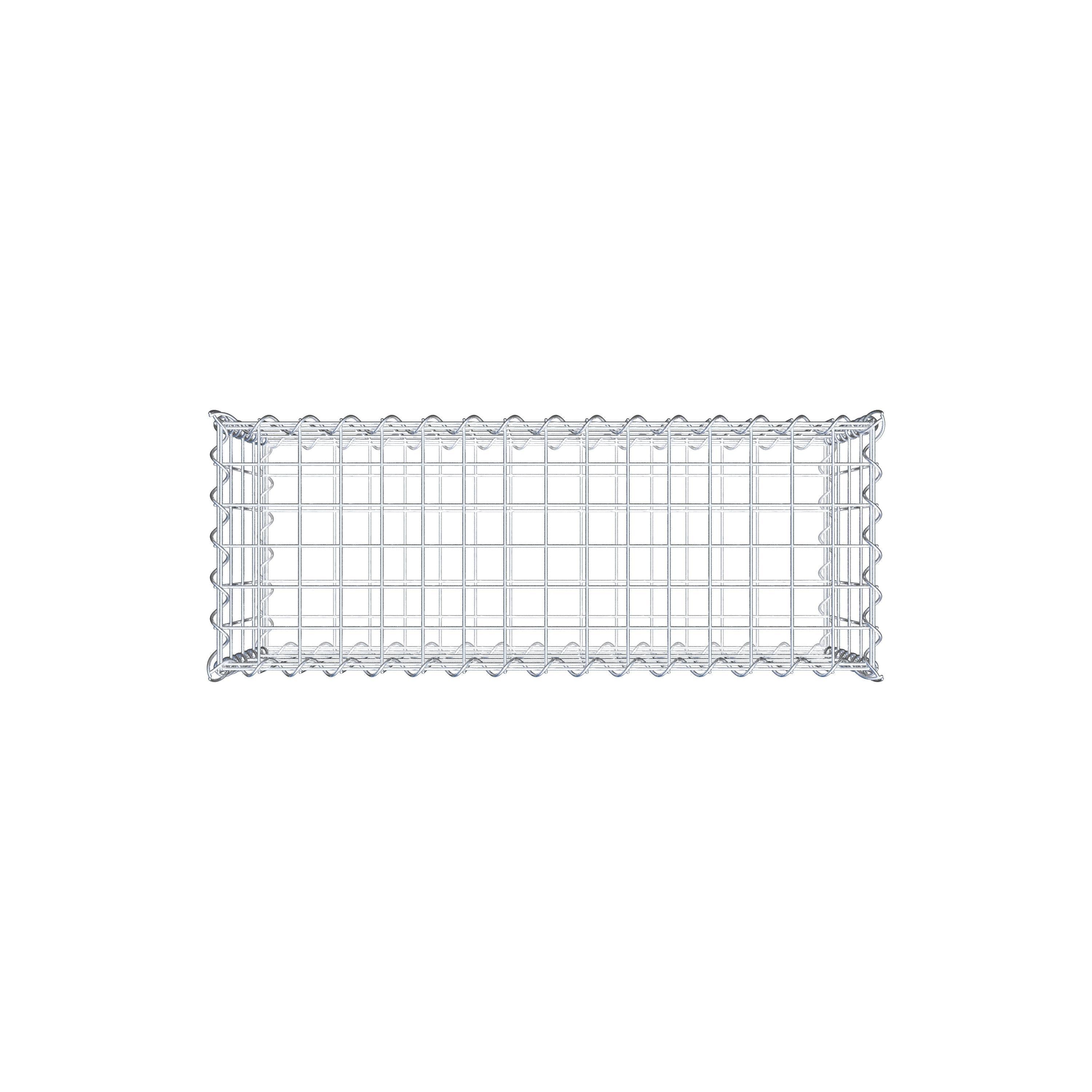 Gabion 80 cm x 40 cm x 30 cm (L x H x D), mesh size 5 cm x 10 cm, spiral