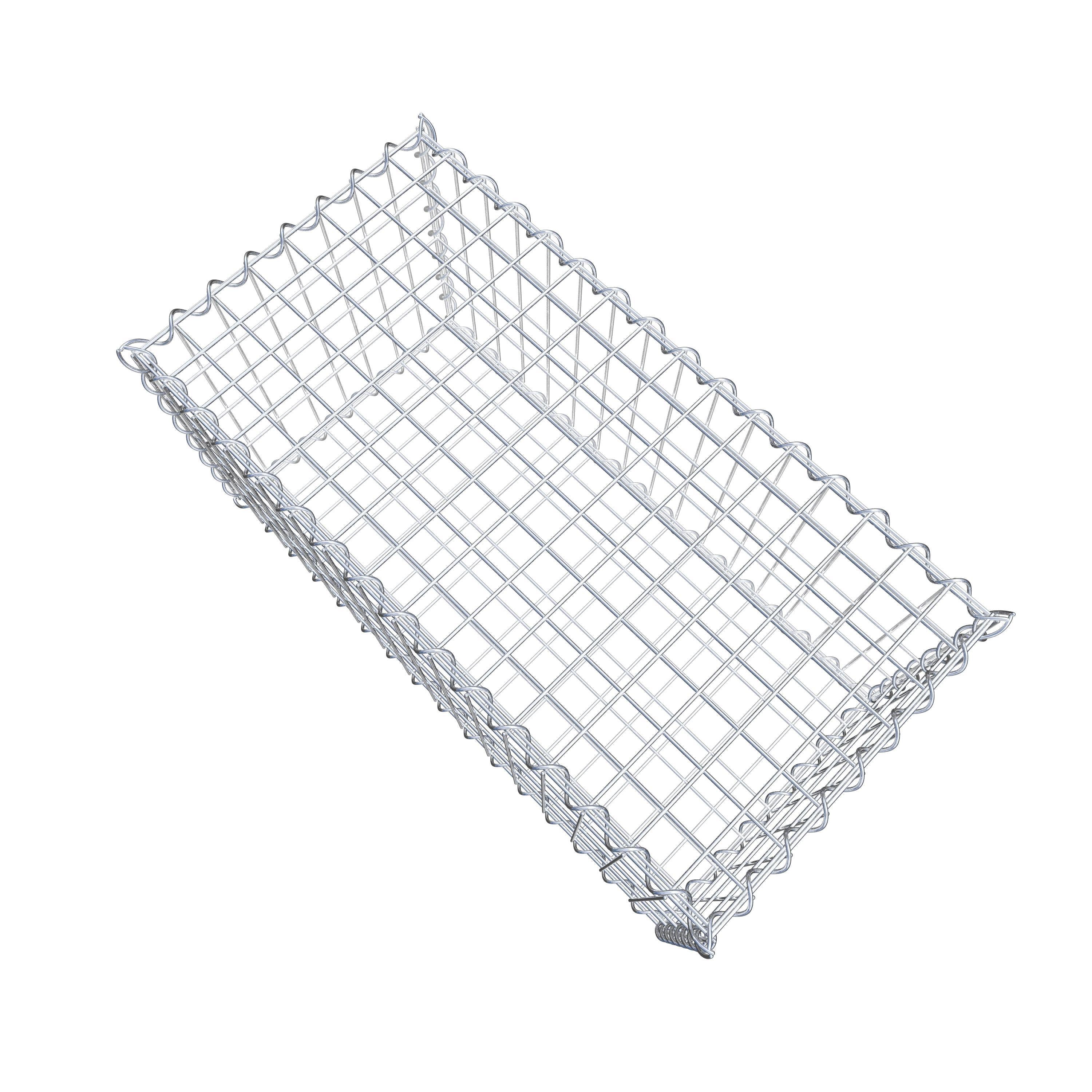 Gabion 80 cm x 40 cm x 40 cm (L x H x D), mesh size 5 cm x 10 cm, spiral