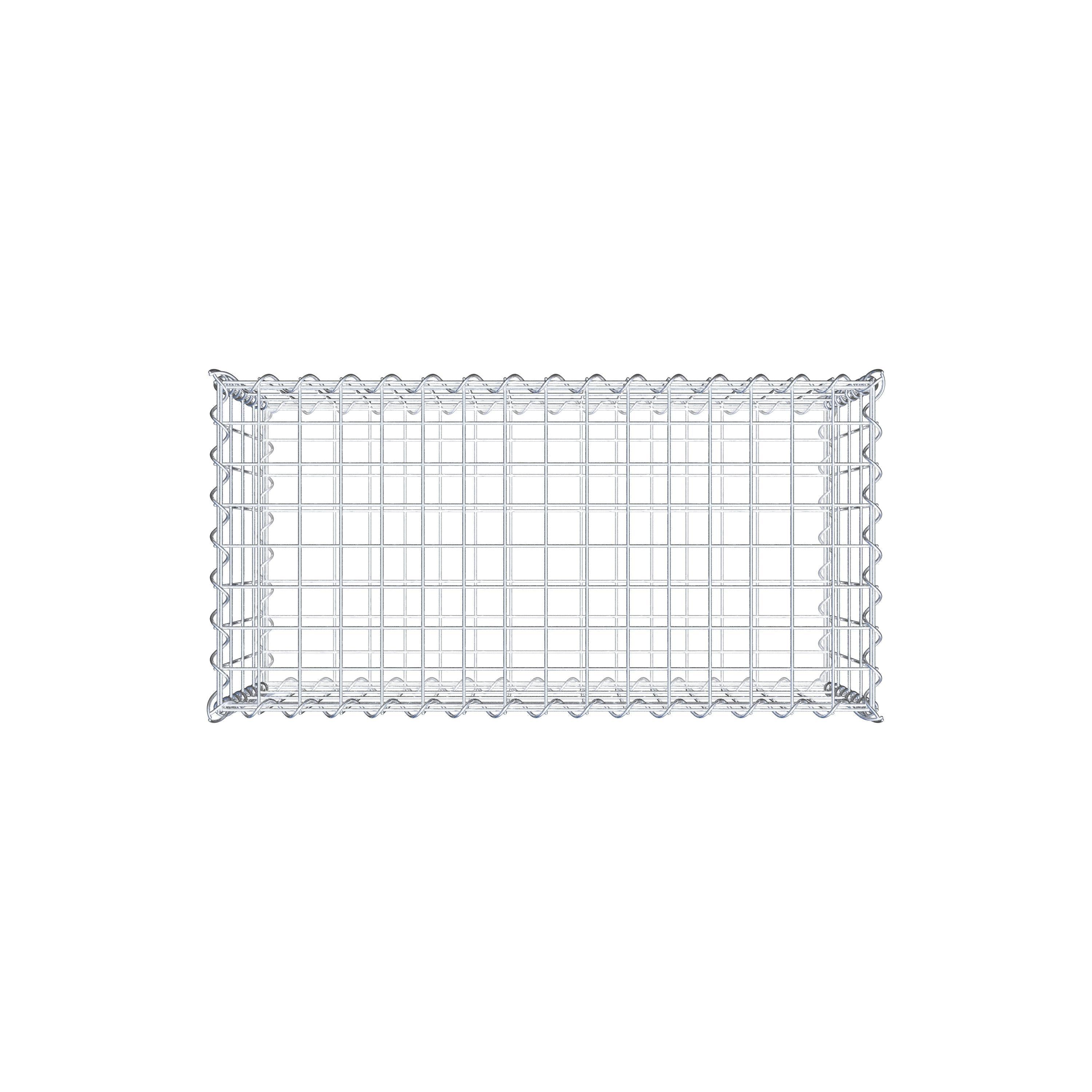 Gabion 80 cm x 40 cm x 40 cm (L x H x D), mesh size 5 cm x 10 cm, spiral