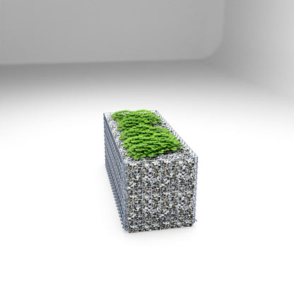 Rechthoekig verhoogd bed 100 cm x 40 cm x 40 cm (L x H x D), maaswijdte 5 x 5 cm, wanddikte 10 cm