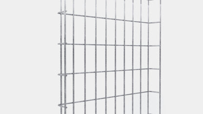 Altezza del traliccio 110 cm, profondità 5 cm, dimensione delle maglie 5 x 10 cm