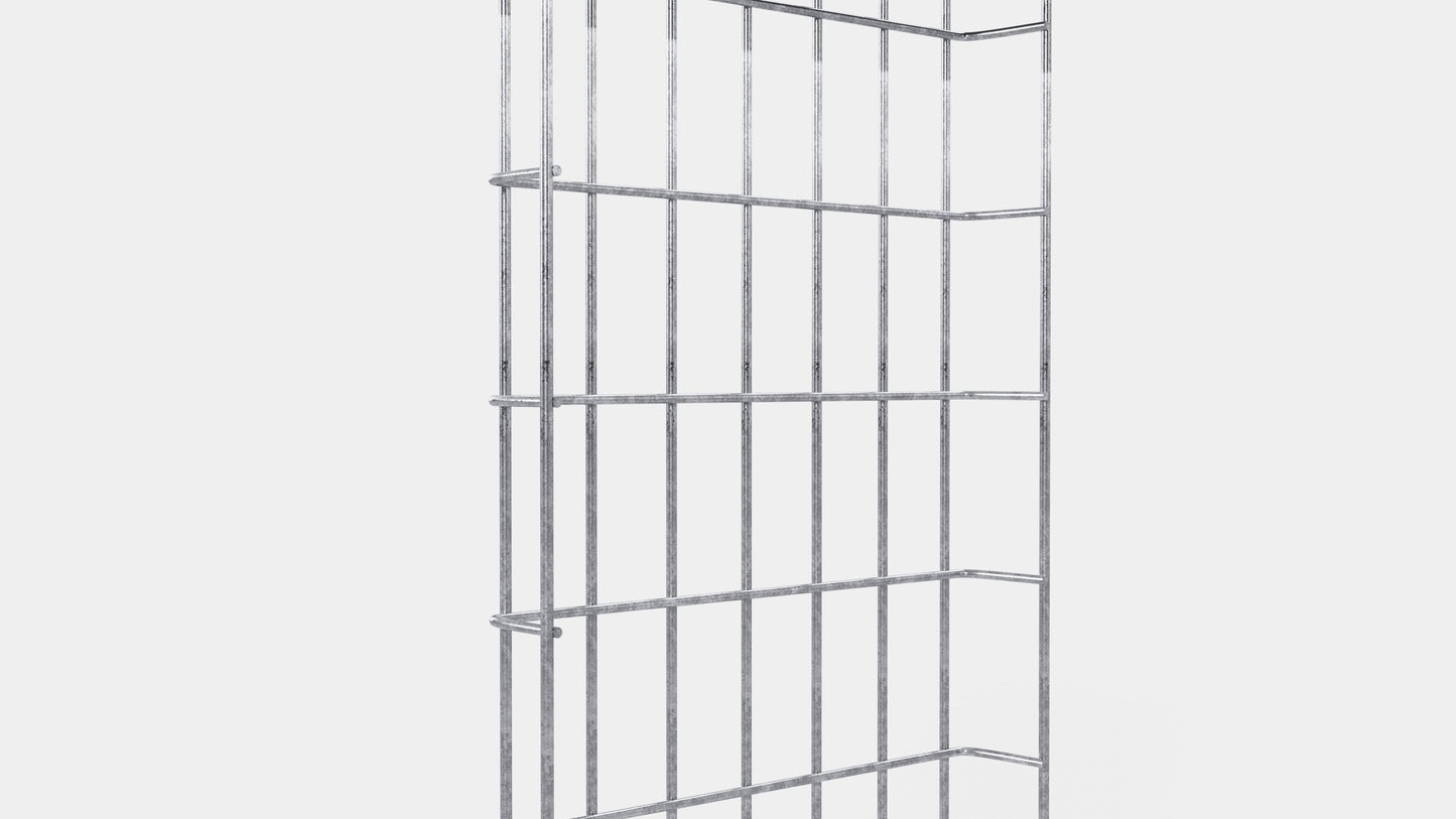 Chemin de câbles longueur 29 cm, profondeur 5 cm, mailles 5 x 10 cm