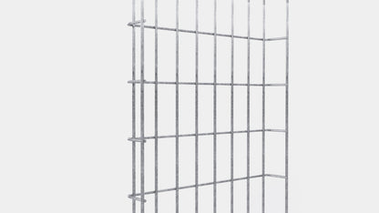 Altezza del traliccio 110 cm, profondità 5 cm, dimensione delle maglie 5 x 10 cm