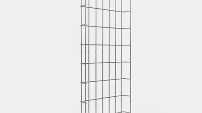 Chemin de câbles longueur 29 cm, profondeur 5 cm, mailles 5 x 10 cm