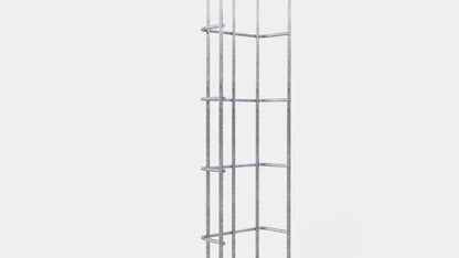 Altezza del traliccio 110 cm, profondità 5 cm, dimensione delle maglie 5 x 10 cm