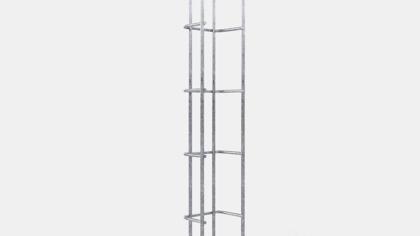 Altezza del traliccio 110 cm, profondità 5 cm, dimensione delle maglie 5 x 10 cm