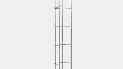 Altezza del traliccio 110 cm, profondità 5 cm, dimensione delle maglie 5 x 10 cm