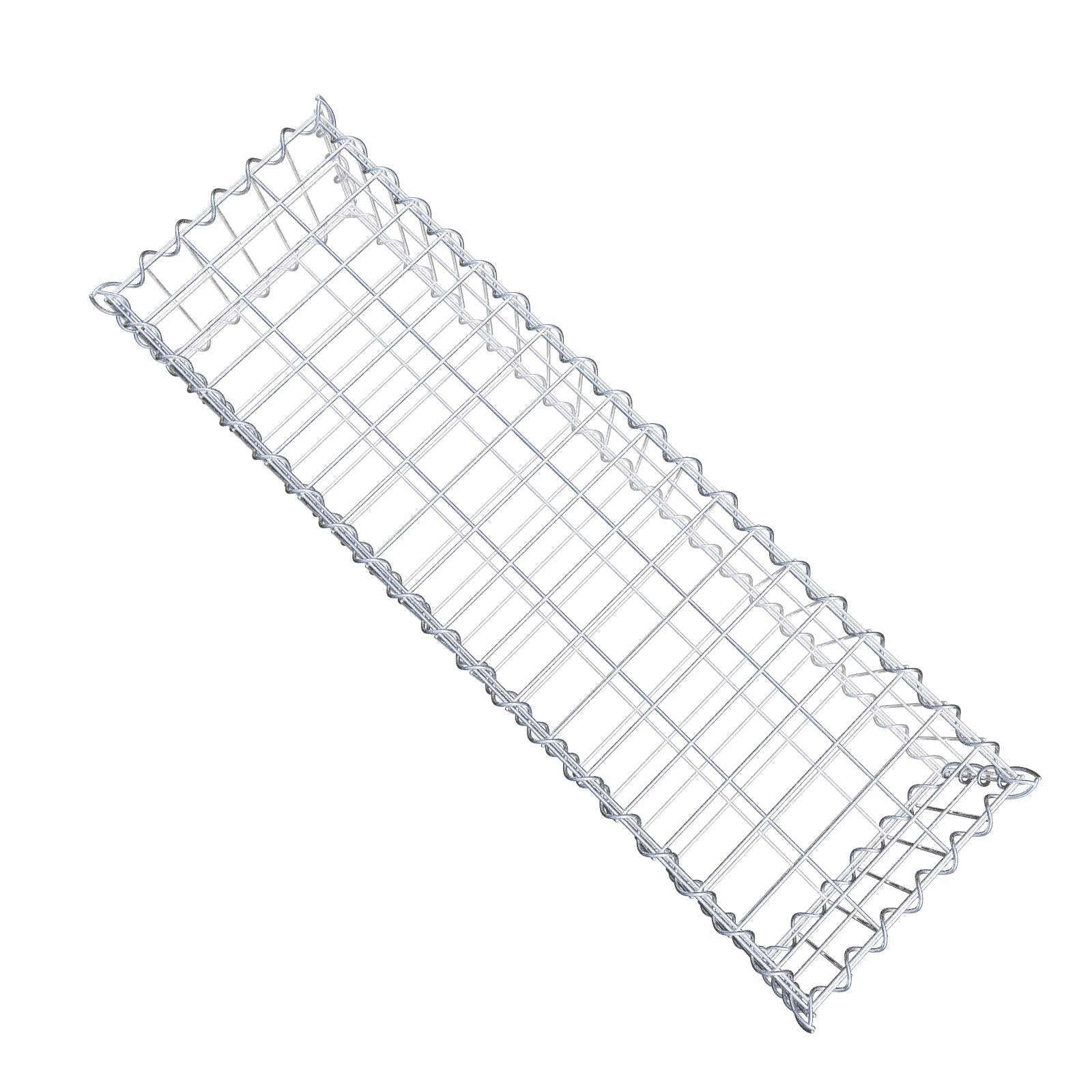 Gabion 100 cm x 20 cm x 30 cm (L x H x D), maskstorlek 5 cm x 10 cm, spiral