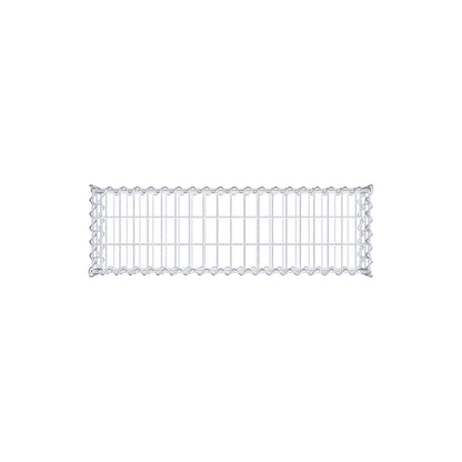 Gabione 100 cm x 20 cm x 30 cm (L x H x T), Maschenweite 5 cm x 10 cm, Spirale