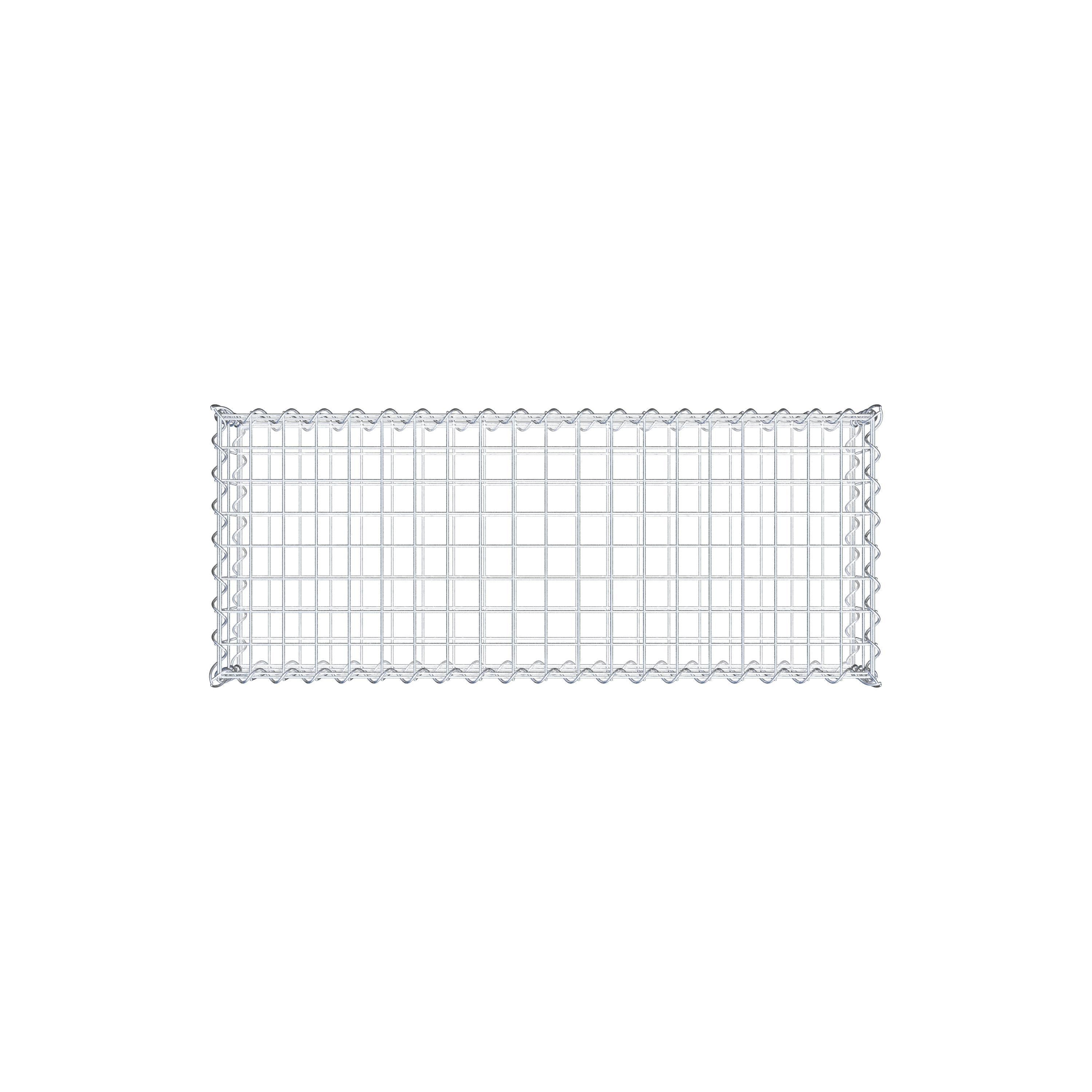 Gabion 100 cm x 20 cm x 40 cm (L x H x D), maskestørrelse 5 cm x 10 cm, spiral