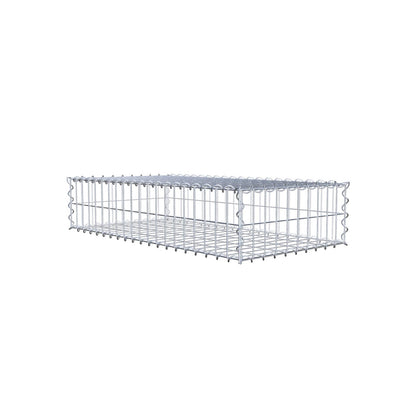 Gabião 100 cm x 20 cm x 50 cm (C x A x P), malhagem 5 cm x 10 cm, espiral