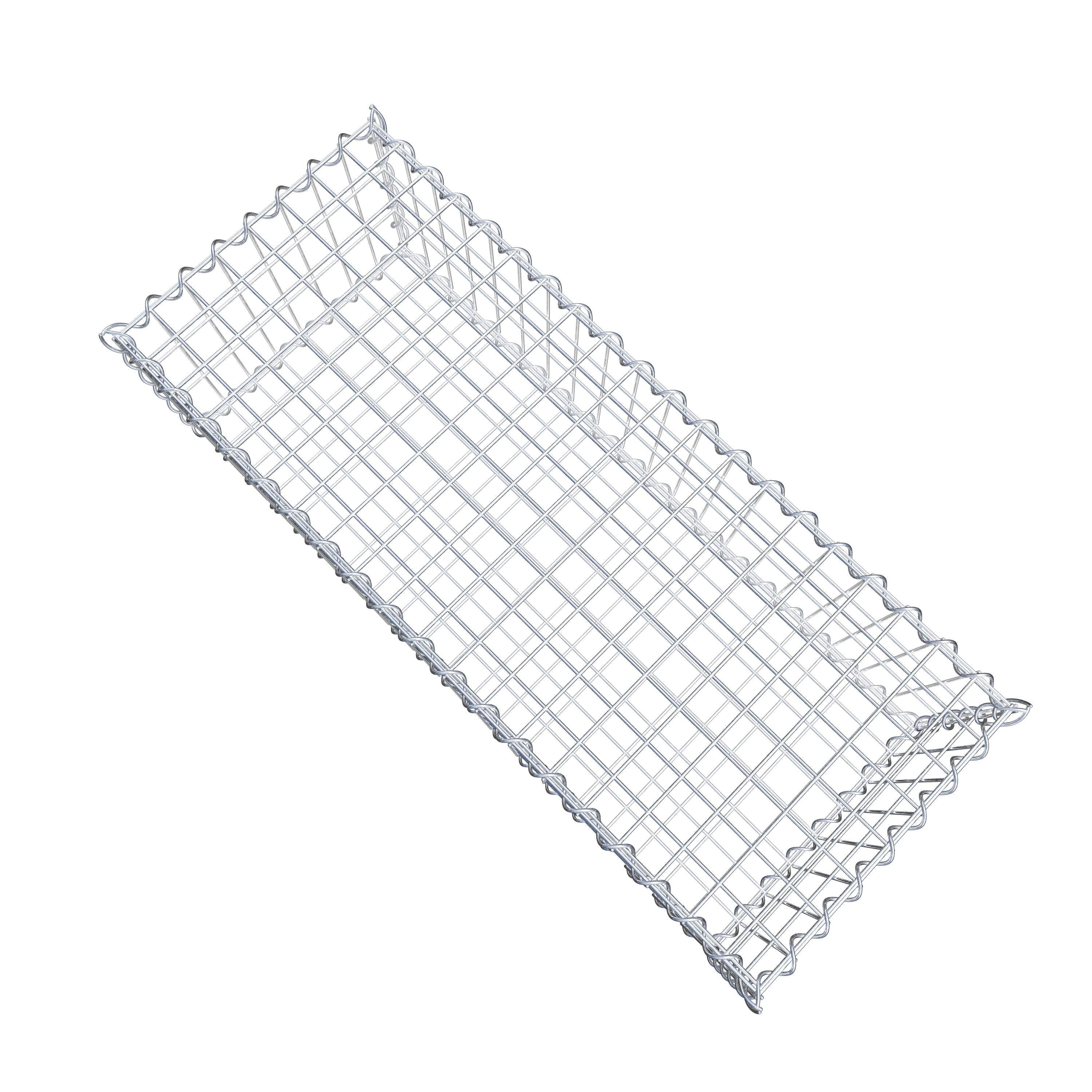 Gabion 100 cm x 30 cm x 40 cm (L x H x D), maskestørrelse 5 cm x 10 cm, spiral