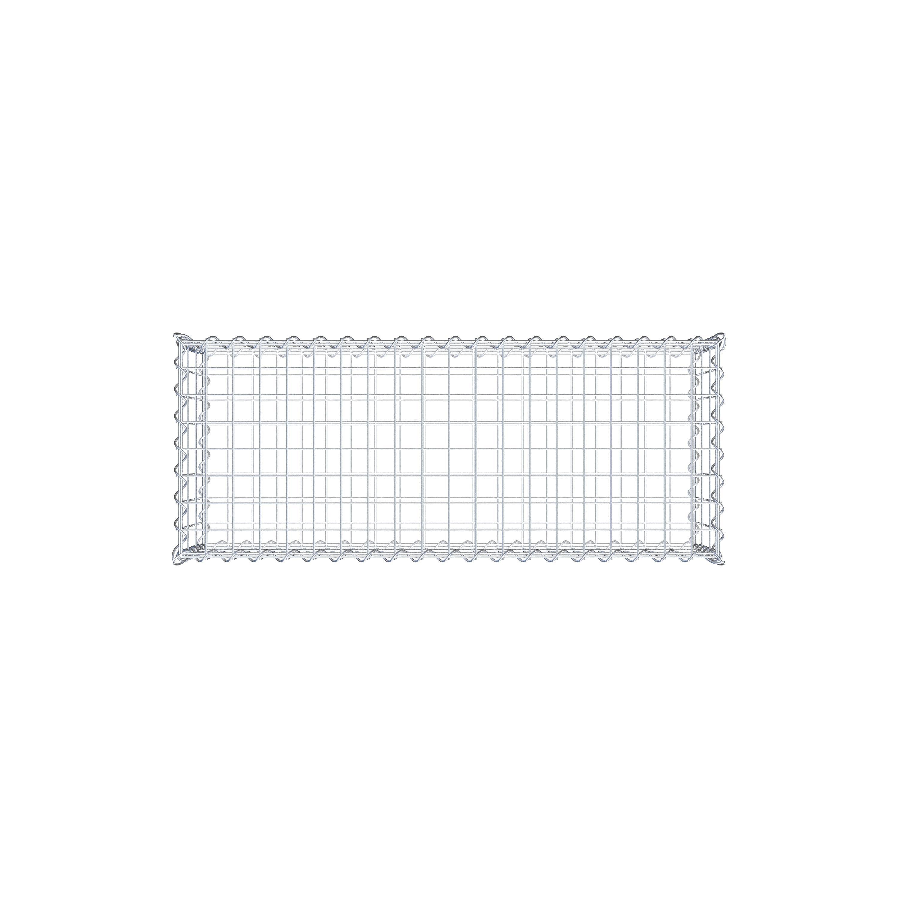 Gabion 100 cm x 30 cm x 40 cm (L x H x D), maskestørrelse 5 cm x 10 cm, spiral