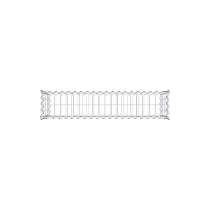 Gabião 100 cm x 40 cm x 20 cm (C x A x P), malhagem 5 cm x 10 cm, espiral