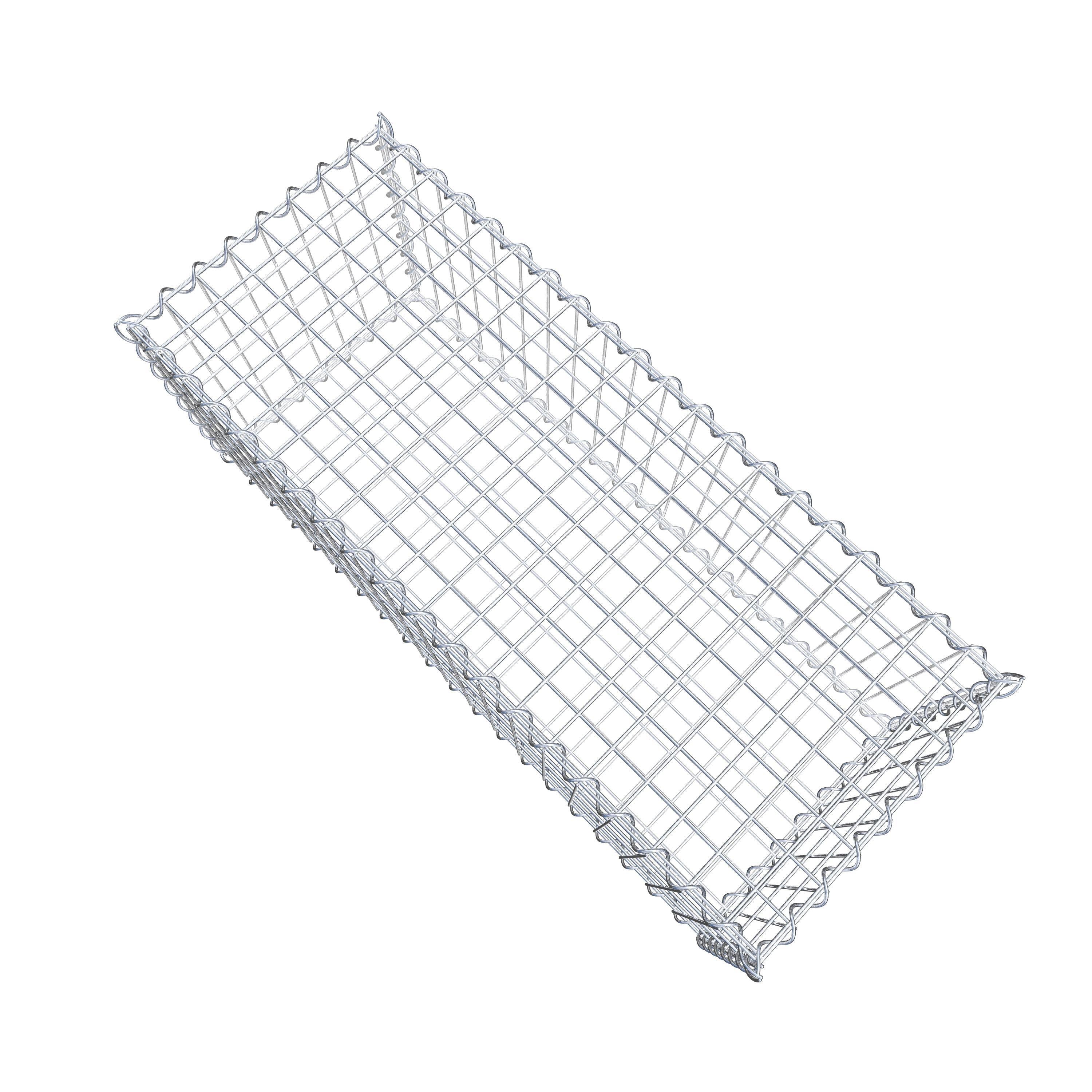 Gabion 100 cm x 40 cm x 40 cm (L x H x D), mesh size 5 cm x 10 cm, spiral