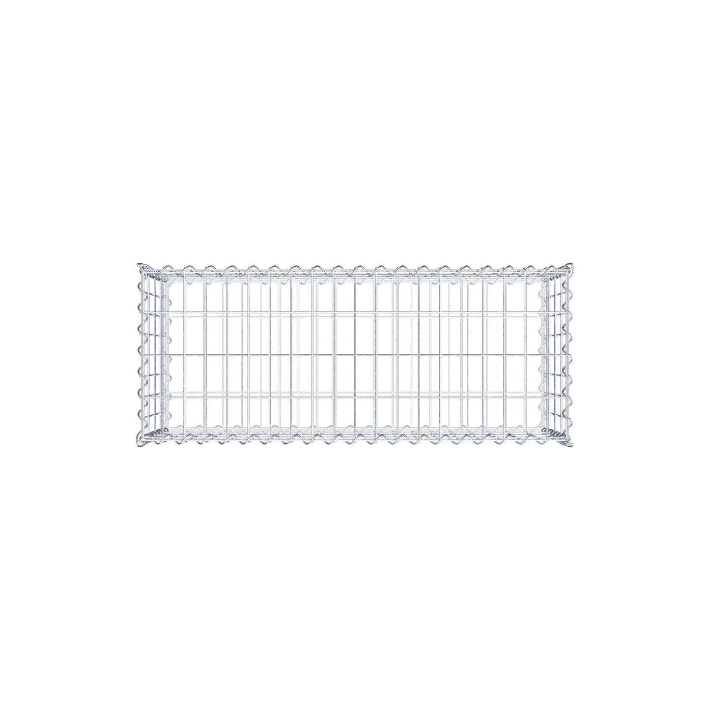 Gabion 100 cm x 40 cm x 40 cm (L x H x P), mailles 5 cm x 10 cm, spirale