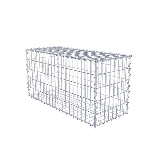 Gabion 100 cm x 50 cm x 40 cm (L x H x D), maskstorlek 5 cm x 10 cm, spiral