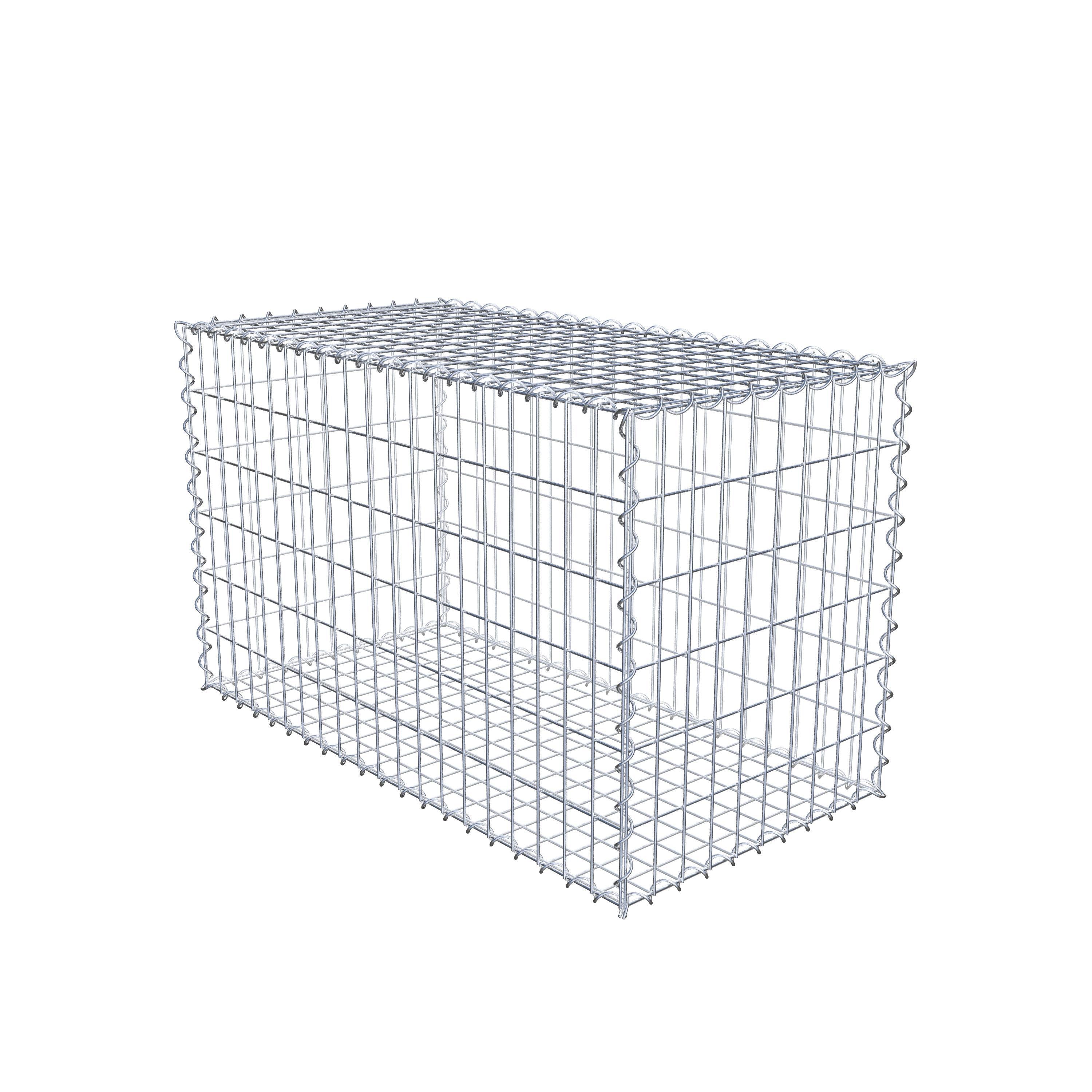 Gabion 100 cm x 60 cm x 50 cm (L x H x D), mesh size 5 cm x 10 cm, spiral