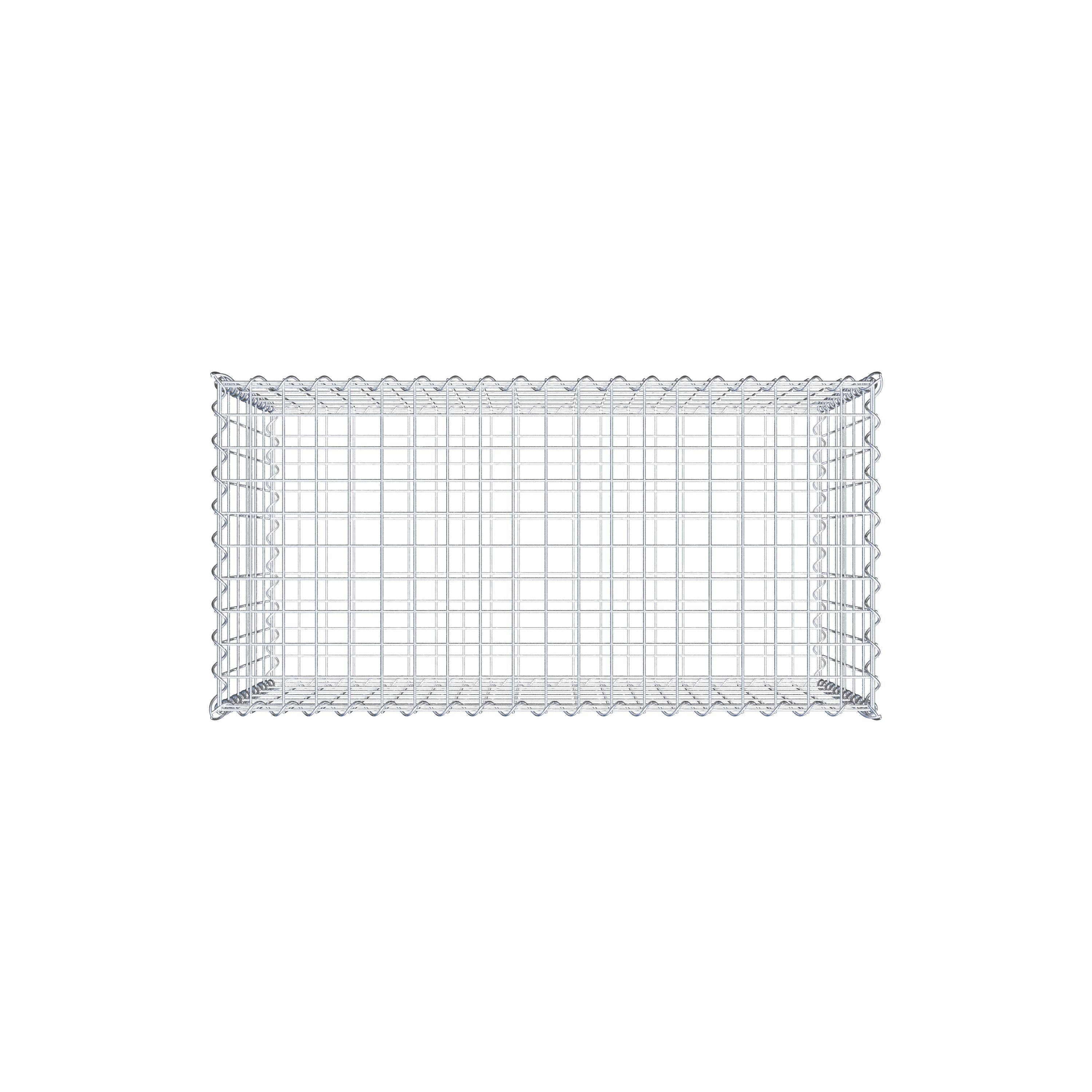 Gabion 100 cm x 60 cm x 50 cm (L x H x D), mesh size 5 cm x 10 cm, spiral