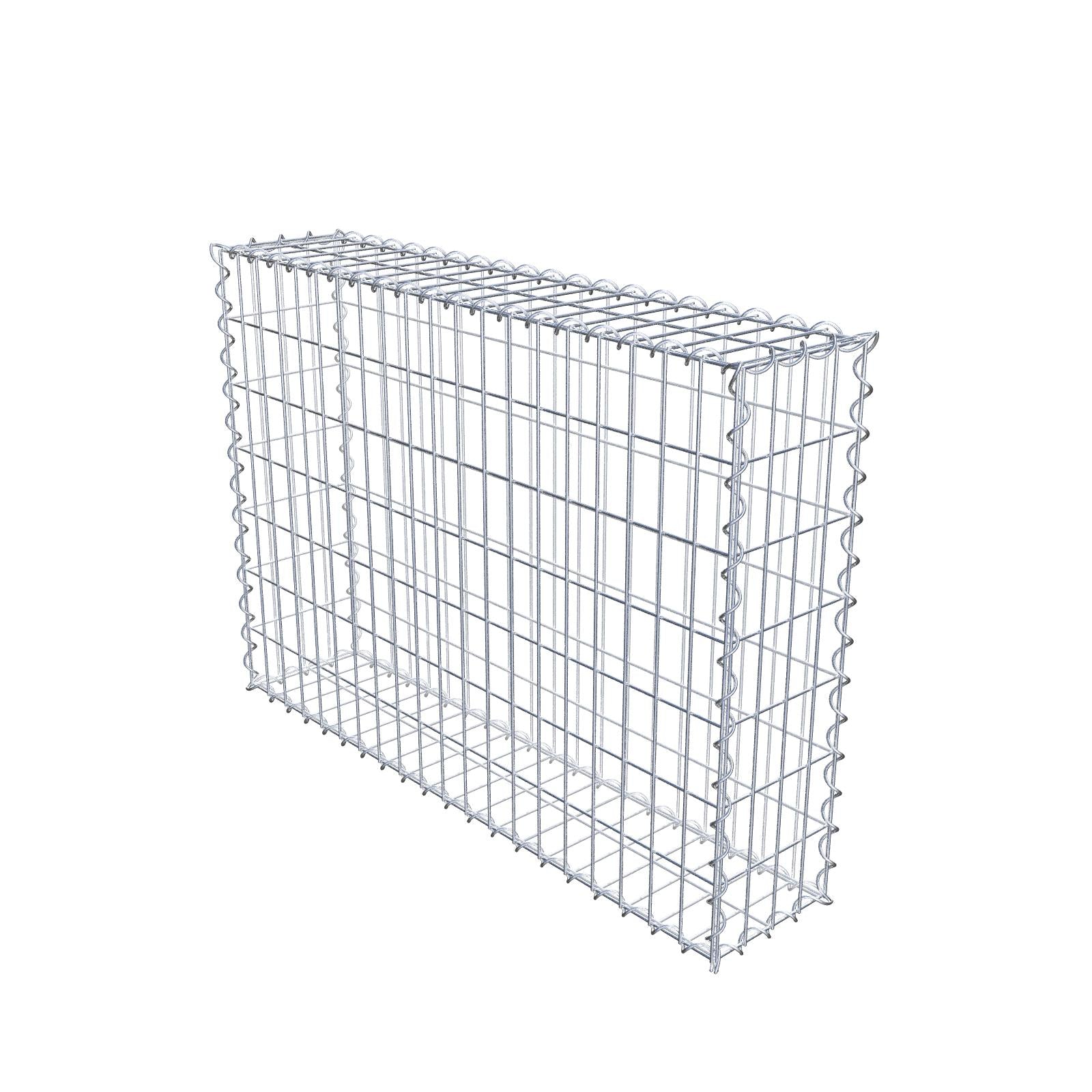 Gabion 100 cm x 70 cm x 20 cm (L x H x D), maskestørrelse 5 cm x 10 cm, spiral