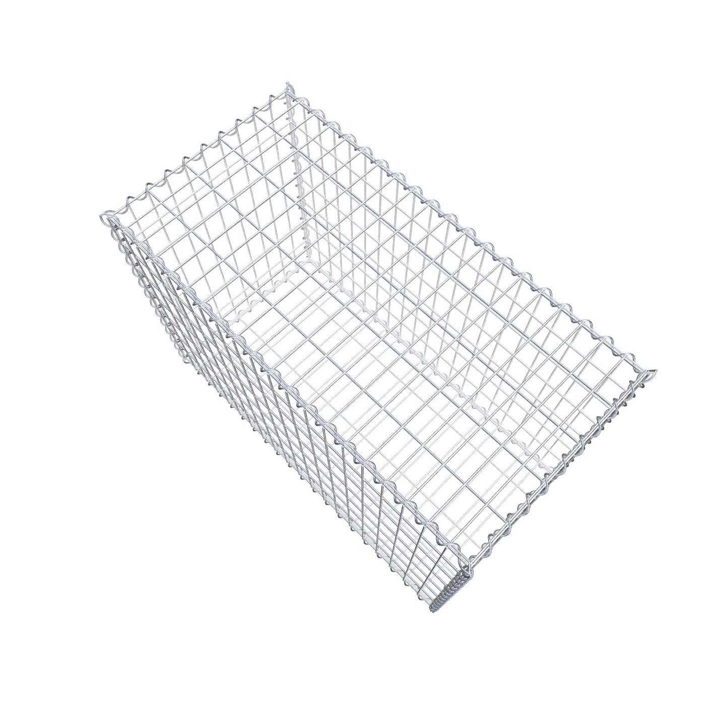 Gabion 100 cm x 70 cm x 50 cm (L x H x D), maskestørrelse 5 cm x 10 cm, spiral