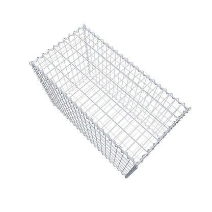Gabion 100 cm x 70 cm x 50 cm (L x H x D), maskestørrelse 5 cm x 10 cm, spiral