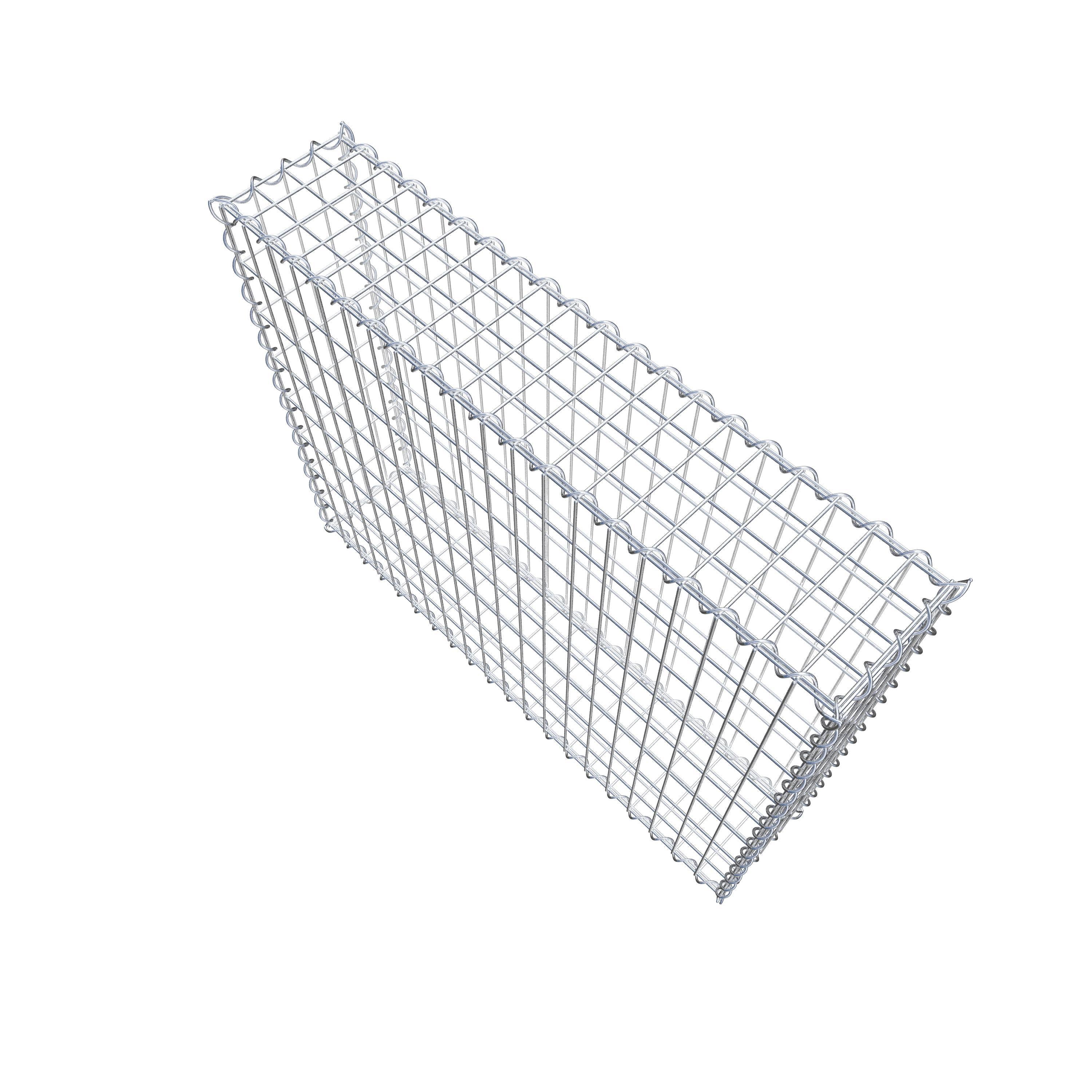 Gabion 100 cm x 80 cm x 20 cm (L x H x D), maskestørrelse 5 cm x 10 cm, spiral