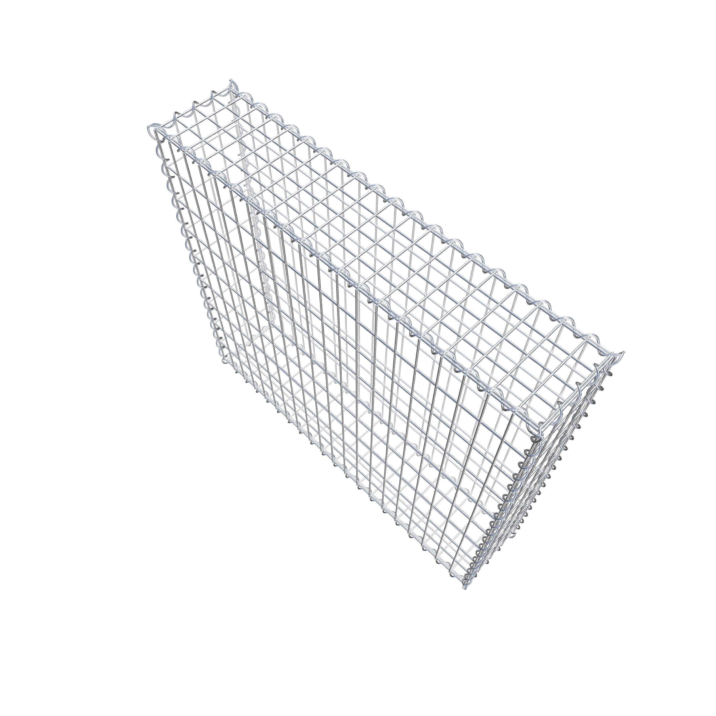 Gabion 100 cm x 90 cm x 20 cm (L x H x D), maskestørrelse 5 cm x 10 cm, spiral