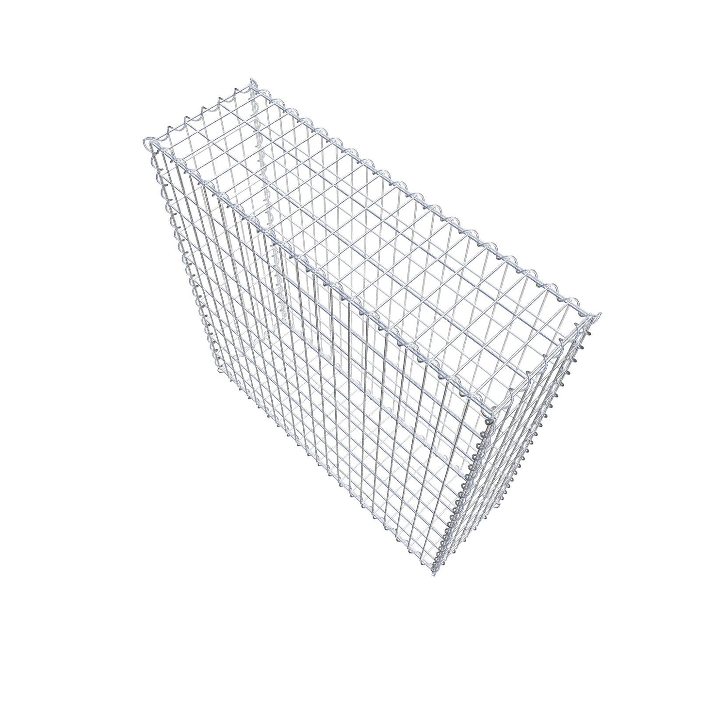 Gabbione 100 cm x 100 cm x 30 cm (L x H x P), maglia 5 cm x 10 cm, spirale